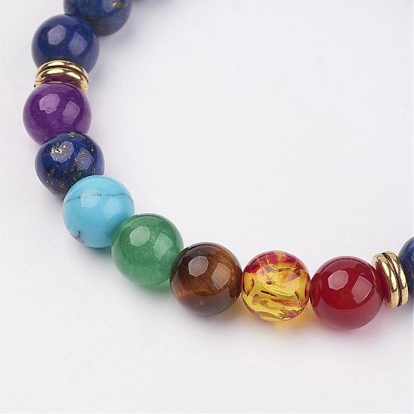 PandaHall Lapis Lazuli Beaded and Gemstone Beaded Stretch Bracelets, with Alloy Findings, Round, Bead: 1-7/8 inch~2 inch(48~50mm) Lapis...
PandaHall Lapis Lazuli Beaded and Gemstone Beaded Stretch Bracelets, with Alloy Findings, Round, Bead: 1-7/8 inch~2 inch(48~50mm) Lapis...