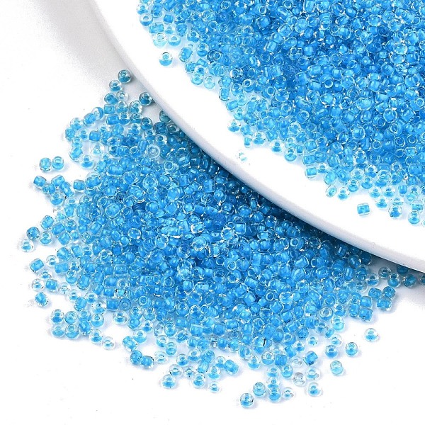 PandaHall 12/0 Glass Seed Beads, Transparent Inside Colours, Round Hole, Round, Deep Sky Blue, 12/0, 2~2.5x1.5~2mm, Hole: 0.8mm, about...
PandaHall 12/0 Glass Seed Beads, Transparent Inside Colours, Round Hole, Round, Deep Sky Blue, 12/0, 2~2.5x1.5~2mm, Hole: 0.8mm, about...