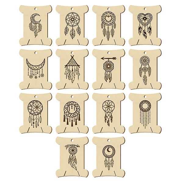PandaHall 14Pcs 14 Style Plywood Thread Winding Boards, for Embroidery Cross-Stitch Sewing Craft, Woven Net/Web with Feather, 63.1x50.2x3mm...
PandaHall 14Pcs 14 Style Plywood Thread Winding Boards, for Embroidery Cross-Stitch Sewing Craft, Woven Net/Web with Feather, 63.1x50.2x3mm...