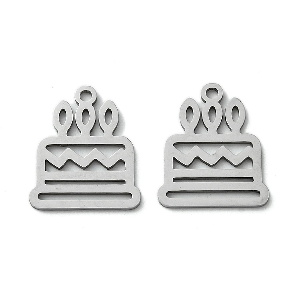 PandaHall 201 Stainless Steel Pendants, Laser Cut, Cake Charm, Stainless Steel Color, 17.5x15x1mm, Hole: 1.5mm 201 Stainless Steel Food
PandaHall 201 Stainless Steel Pendants, Laser Cut, Cake Charm, Stainless Steel Color, 17.5x15x1mm, Hole: 1.5mm 201 Stainless Steel Food