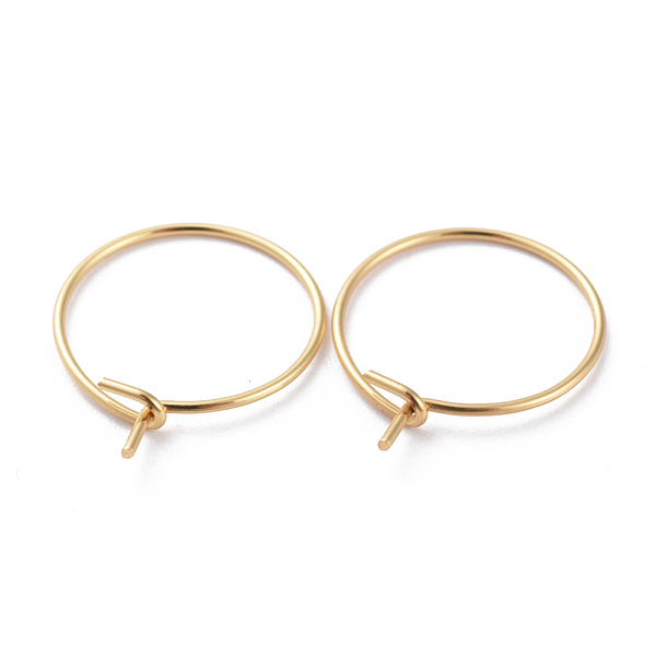 PandaHall 316 Surgical Stainless Steel Hoop Earring Findings, Wine Glass Charms Findings, Real 18K Gold Plated, 15x0.7mm, 21 Gauge 316...
PandaHall 316 Surgical Stainless Steel Hoop Earring Findings, Wine Glass Charms Findings, Real 18K Gold Plated, 15x0.7mm, 21 Gauge 316...