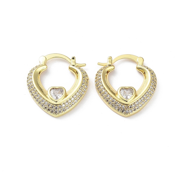 PandaHall Clear Cubic Zirconia Heart Hoop Earrings, Rack Plating Brass Earrings, Lead Free & Cadmium Free, Long-Lasting Plated, Golden...
PandaHall Clear Cubic Zirconia Heart Hoop Earrings, Rack Plating Brass Earrings, Lead Free & Cadmium Free, Long-Lasting Plated, Golden...