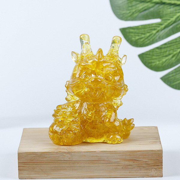 PandaHall Resin Dragon Display Decoration, with Natural Citrine Chips inside Statues for Home Office Decorations, 55x40x70mm Citrine Dragon
PandaHall Resin Dragon Display Decoration, with Natural Citrine Chips inside Statues for Home Office Decorations, 55x40x70mm Citrine Dragon