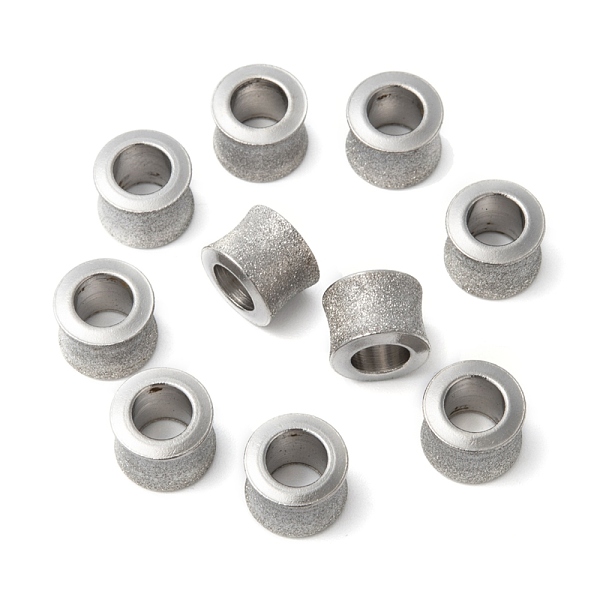 PandaHall Stainless Steel Textured Beads, Large Hole Column Beads, Stainless Steel Color, 9x11mm, One Hole: 5.8mm, Another Hole: 6.1mm...
PandaHall Stainless Steel Textured Beads, Large Hole Column Beads, Stainless Steel Color, 9x11mm, One Hole: 5.8mm, Another Hole: 6.1mm...
