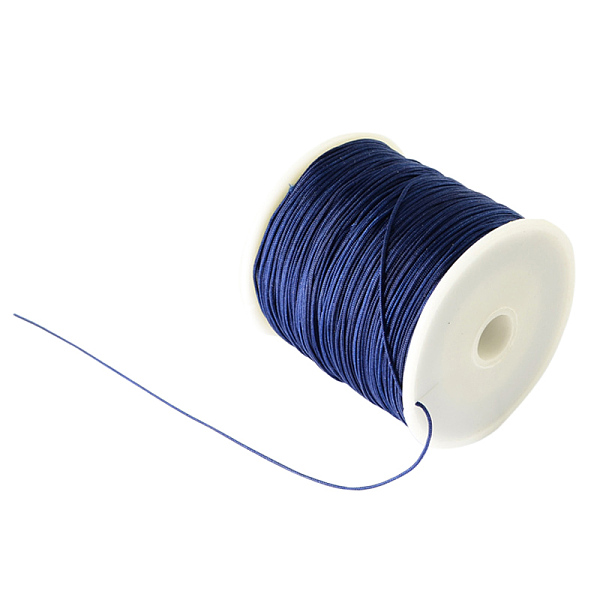 PandaHall Braided Nylon Thread, Chinese Knotting Cord Beading Cord for Beading Jewelry Making, Prussian Blue, 0.8mm, about 100yards/roll...
PandaHall Braided Nylon Thread, Chinese Knotting Cord Beading Cord for Beading Jewelry Making, Prussian Blue, 0.8mm, about 100yards/roll...