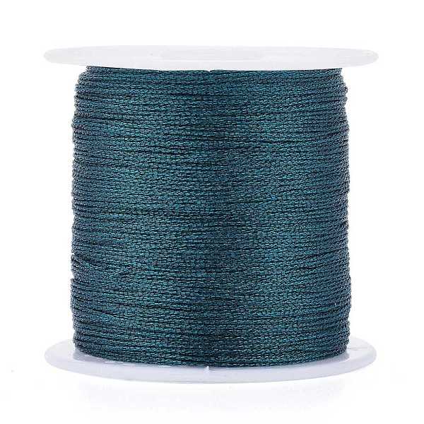 PandaHall Polyester Braided Metallic Thread, for DIY Braided Bracelets Making and Embroidery, Teal, 0.4mm, 6-Ply, about 54.68 yards..., Cyan
PandaHall Polyester Braided Metallic Thread, for DIY Braided Bracelets Making and Embroidery, Teal, 0.4mm, 6-Ply, about 54.68 yards..., Cyan