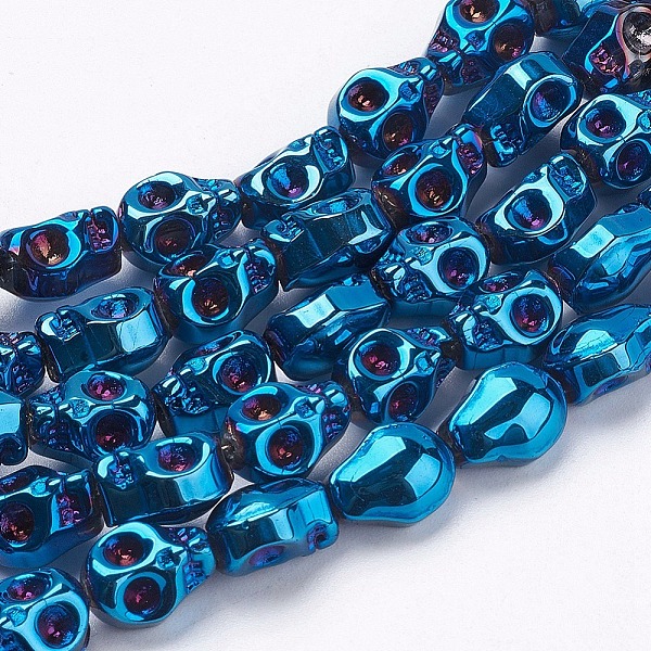 PandaHall Electroplate Glass Beads Strands, Full Plated, Skull, Blue Plated, 10x8x6~7mm, Hole: 1mm, about 100pcs/strand, 35.4 inch Glass...
PandaHall Electroplate Glass Beads Strands, Full Plated, Skull, Blue Plated, 10x8x6~7mm, Hole: 1mm, about 100pcs/strand, 35.4 inch Glass...