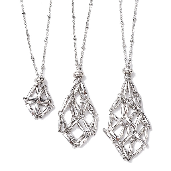 PandaHall 3Pcs 3 Styles 304 Stainless Steel Necklace Makings, Satellite Chains, Stainless Steel Color, 17.52~29.37 inch(44.5~74.6cm)...
PandaHall 3Pcs 3 Styles 304 Stainless Steel Necklace Makings, Satellite Chains, Stainless Steel Color, 17.52~29.37 inch(44.5~74.6cm)...