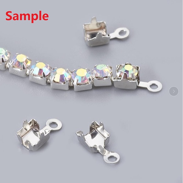 PandaHall Brass Cup Chain Ends, Rhinestone Cup Chain Connectors, Golden, 8.5x5mm, Hole: 1.2mm, about 4.5mm inner diameter Brass
PandaHall Brass Cup Chain Ends, Rhinestone Cup Chain Connectors, Golden, 8.5x5mm, Hole: 1.2mm, about 4.5mm inner diameter Brass
