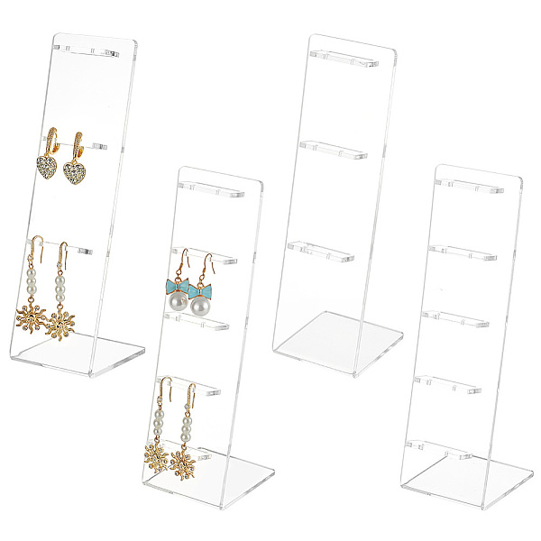 PandaHall DELORIGIN 4Pcs 2 Styles Transparent Acrylic Earrings Display Stands, L-Shaped Jewelry Holder for Earring Showing, Clear...
PandaHall DELORIGIN 4Pcs 2 Styles Transparent Acrylic Earrings Display Stands, L-Shaped Jewelry Holder for Earring Showing, Clear...