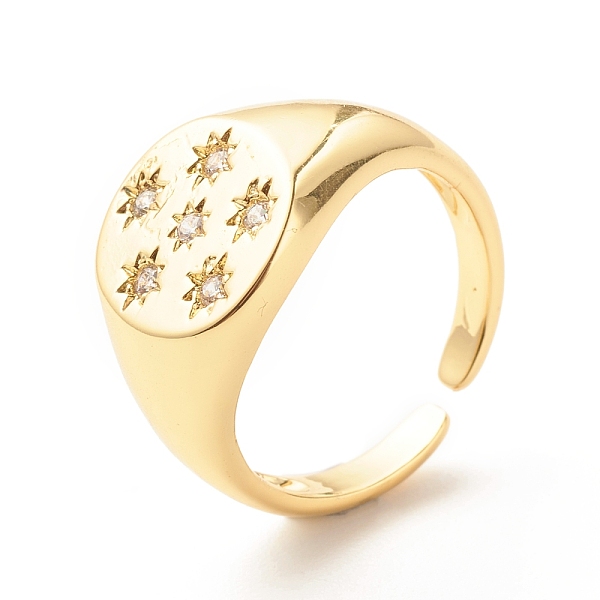 PandaHall Clear Cubic Zirconia Star Cuff Ring, Signet Open Ring for Women, Cadmium Free & Lead Free, Real 18K Gold Plated, US Size 7(17.3mm)...
PandaHall Clear Cubic Zirconia Star Cuff Ring, Signet Open Ring for Women, Cadmium Free & Lead Free, Real 18K Gold Plated, US Size 7(17.3mm)...