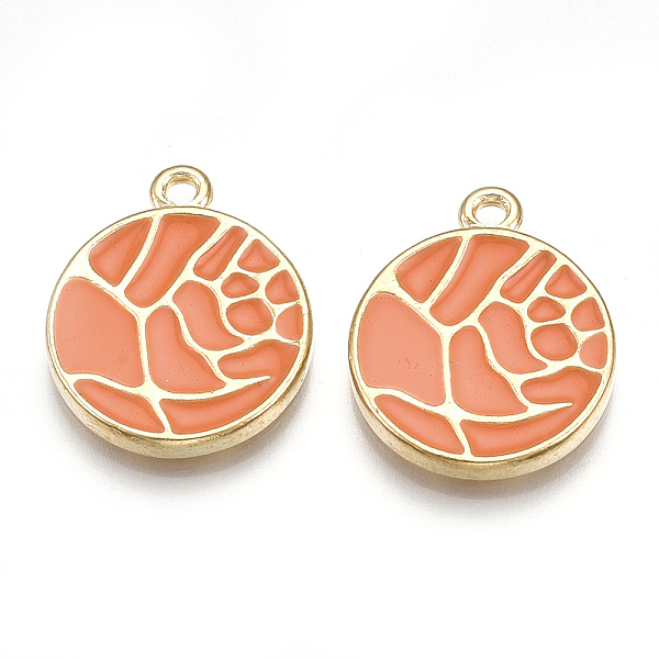 PandaHall Alloy Enamel Pendants, Flat Round, Light Gold, Coral, 21.5x17.5x2.5mm, Hole: 1.8mm Alloy+Enamel Flat Round Red
PandaHall Alloy Enamel Pendants, Flat Round, Light Gold, Coral, 21.5x17.5x2.5mm, Hole: 1.8mm Alloy+Enamel Flat Round Red
