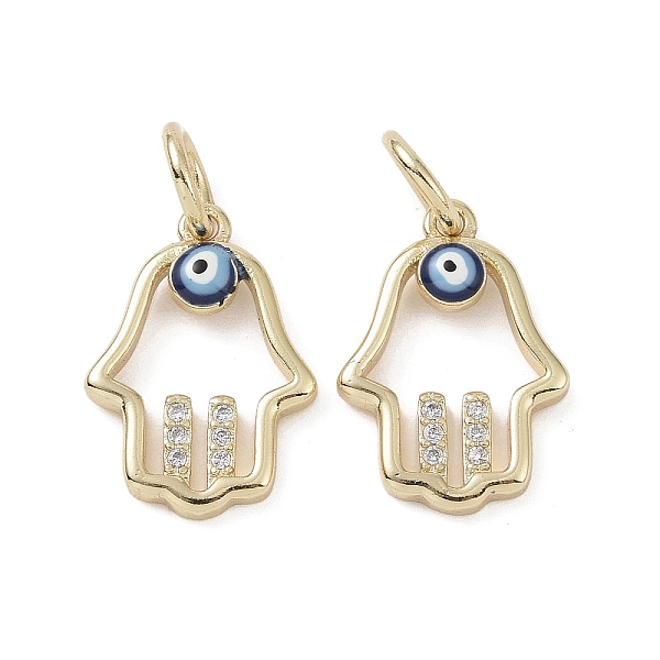 PandaHall Real 18K Gold Plated Brass Micro Pave Cubic Zirconia Pendants, with Enamel and Jump Ring, Hamsa Hand with Evil Eye Charms...
PandaHall Real 18K Gold Plated Brass Micro Pave Cubic Zirconia Pendants, with Enamel and Jump Ring, Hamsa Hand with Evil Eye Charms...