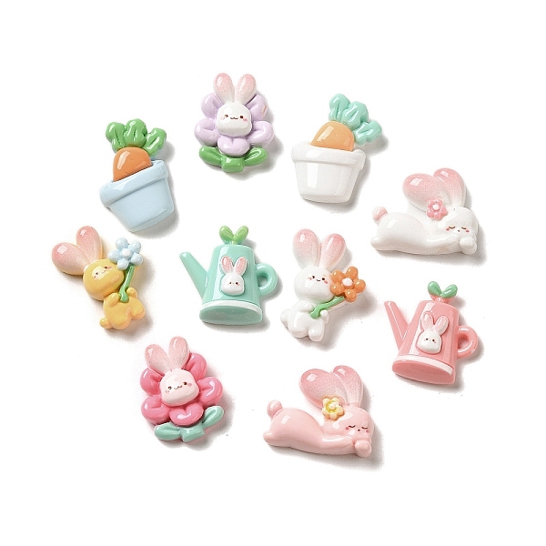 PandaHall Opaque Resin Decoden Cabochons, Rabbit & Watering Pot & Carrot, Mixed Shapes, Mixed Color, 22~28x21~26.5x7.5~8.5mm Resin Mixed..., Multicolor
PandaHall Opaque Resin Decoden Cabochons, Rabbit & Watering Pot & Carrot, Mixed Shapes, Mixed Color, 22~28x21~26.5x7.5~8.5mm Resin Mixed..., Multicolor