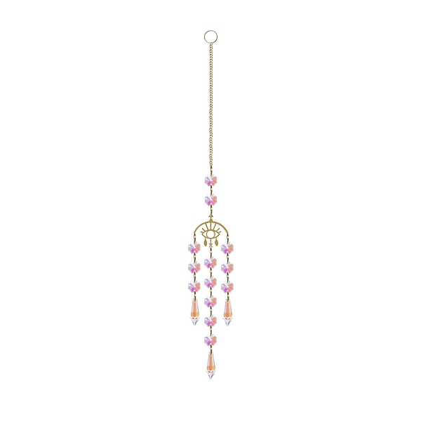PandaHall Glass Wind Chimes, Suncatcher Pendant Decorations, Eye, 390mm Glass Eye White
PandaHall Glass Wind Chimes, Suncatcher Pendant Decorations, Eye, 390mm Glass Eye White