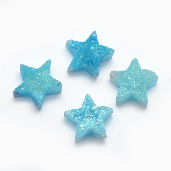 PandaHall Electroplate Natural Druzy Quartz Charms, Star, Rainbow Plated, 12~12.5x13x5~7mm, Hole: 0.8mm Quartz Star
PandaHall Electroplate Natural Druzy Quartz Charms, Star, Rainbow Plated, 12~12.5x13x5~7mm, Hole: 0.8mm Quartz Star