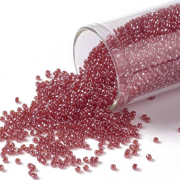 PandaHall TOHO Round Seed Beads, Japanese Seed Beads, (109B) Siam Ruby Transparent Luster, 15/0, 1.5mm, Hole: 0.7mm, about 3000pcs/bottle..., Red
PandaHall TOHO Round Seed Beads, Japanese Seed Beads, (109B) Siam Ruby Transparent Luster, 15/0, 1.5mm, Hole: 0.7mm, about 3000pcs/bottle..., Red
