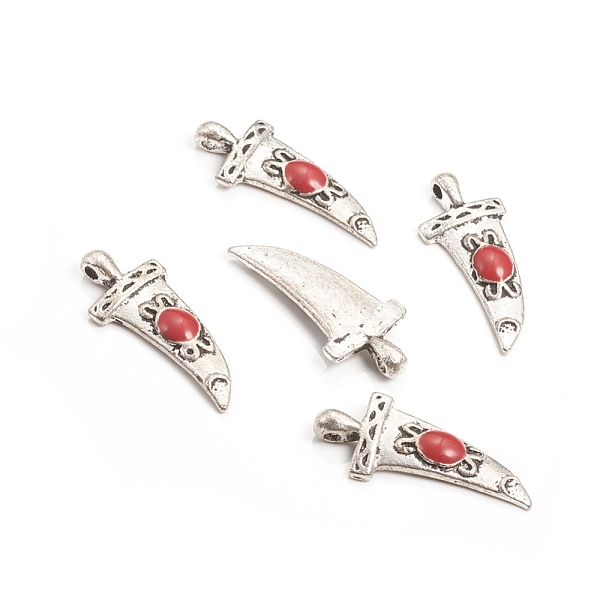 PandaHall Alloy Enamel Pendants, Dagger, Antique Silver, Red, 27x11x3mm, Hole: 1.6mm Alloy+Enamel Tool Red
PandaHall Alloy Enamel Pendants, Dagger, Antique Silver, Red, 27x11x3mm, Hole: 1.6mm Alloy+Enamel Tool Red