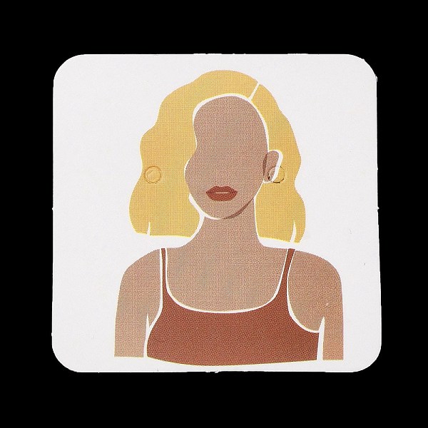 PandaHall Square Girl Print Paper Earring Display Card, Jewelry Display Card for Earring Storage, Indian Red, 4x4x0.05cm, Hole: 2mm Paper...
PandaHall Square Girl Print Paper Earring Display Card, Jewelry Display Card for Earring Storage, Indian Red, 4x4x0.05cm, Hole: 2mm Paper...