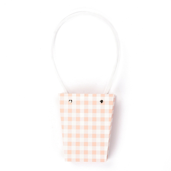 PandaHall Trapezoid Kraft Paper Portable Bags, with Plastic Haddles and Tartan Pattern, Light Salmon, 36x13x0.8cm Paper Tartan
PandaHall Trapezoid Kraft Paper Portable Bags, with Plastic Haddles and Tartan Pattern, Light Salmon, 36x13x0.8cm Paper Tartan