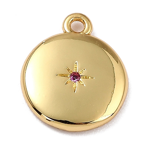 PandaHall Brass Micro Pave Cubic Zirconia Charms, Long-Lasting Plated, Real 18K Gold Plated, Flat Round with Star, Fuchsia, 12x10x2mm, Hole..., Pink
PandaHall Brass Micro Pave Cubic Zirconia Charms, Long-Lasting Plated, Real 18K Gold Plated, Flat Round with Star, Fuchsia, 12x10x2mm, Hole..., Pink