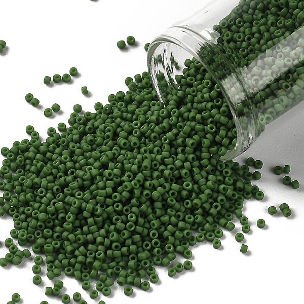 PandaHall TOHO Round Seed Beads, Japanese Seed Beads, (2603F) Semi Glazed Clover, 15/0, 1.5mm, Hole: 0.7mm, about 15000pcs/50g Glass Green
PandaHall TOHO Round Seed Beads, Japanese Seed Beads, (2603F) Semi Glazed Clover, 15/0, 1.5mm, Hole: 0.7mm, about 15000pcs/50g Glass Green