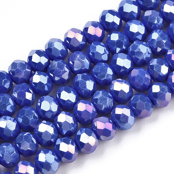 PandaHall Electroplate Glass Beads Strands, Opaque Solid Color, AB Color Plated, Faceted, Rondelle, Blue, 4x3mm, Hole: 0.4mm, about...
PandaHall Electroplate Glass Beads Strands, Opaque Solid Color, AB Color Plated, Faceted, Rondelle, Blue, 4x3mm, Hole: 0.4mm, about...