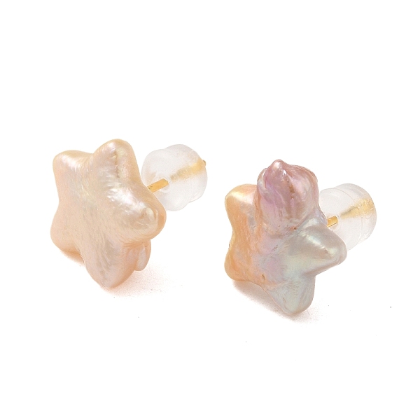 PandaHall Sterling Silver Studs Earrings, with Natural Pearl, Jewely for Women, Star, Real 18K Gold Plated, 15x11mm Sterling Silver Star
PandaHall Sterling Silver Studs Earrings, with Natural Pearl, Jewely for Women, Star, Real 18K Gold Plated, 15x11mm Sterling Silver Star