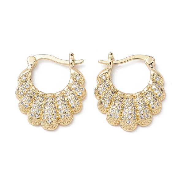 PandaHall Flower Clear Cubic Zirconia Hoop Earrings, Brass Jewelry for Women, Real 16K Gold Plated, 23x20x3mm, Pin: 1~1.5x0.7mm Cubic...
PandaHall Flower Clear Cubic Zirconia Hoop Earrings, Brass Jewelry for Women, Real 16K Gold Plated, 23x20x3mm, Pin: 1~1.5x0.7mm Cubic...