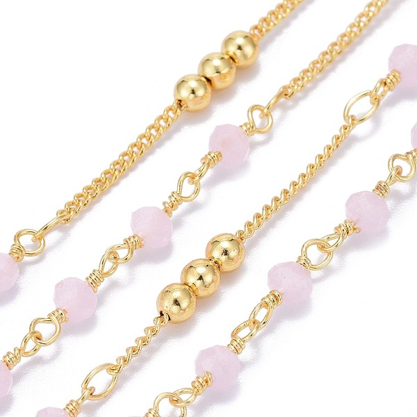PandaHall Handmade Brass Curb Chains, with Faceted Glass Links, Brass Beads and Spool, Soldered, Long-Lasting Plated, Real 18K Gold Plated...
PandaHall Handmade Brass Curb Chains, with Faceted Glass Links, Brass Beads and Spool, Soldered, Long-Lasting Plated, Real 18K Gold Plated...