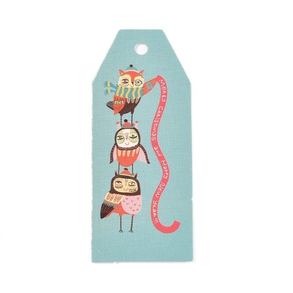 PandaHall Paper Gift Tags, Hange Tags, For Arts and Crafts, For Christmas, with Owl Pattern, Colorful, 60x25x0.3mm, Hole: 3mm Paper
PandaHall Paper Gift Tags, Hange Tags, For Arts and Crafts, For Christmas, with Owl Pattern, Colorful, 60x25x0.3mm, Hole: 3mm Paper
