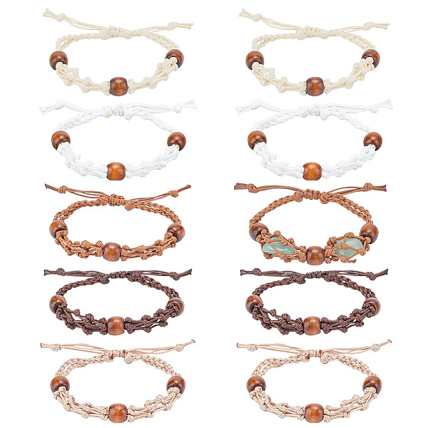 PandaHall 10Pcs 5 Colors Braided Nylon Cord Macrame Pouch Bracelet Making, Adjustable Wood Beads Interchangeable Stone Bracelet, Mixed..., Multicolor
PandaHall 10Pcs 5 Colors Braided Nylon Cord Macrame Pouch Bracelet Making, Adjustable Wood Beads Interchangeable Stone Bracelet, Mixed..., Multicolor