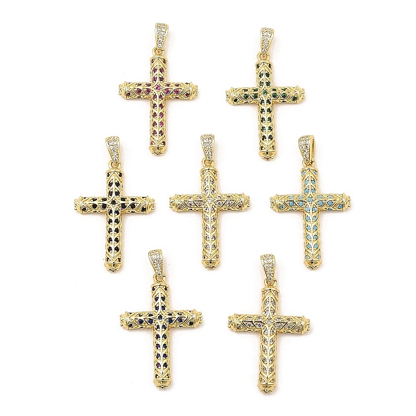 PandaHall Brass Micro Pave Cubic Zirconia Pendants, Real 16K Gold Plated, Cross, Mixed Color, 31.5x21.5x4mm, Hole: 5x2.5mm Brass+Cubic..., Multicolor
PandaHall Brass Micro Pave Cubic Zirconia Pendants, Real 16K Gold Plated, Cross, Mixed Color, 31.5x21.5x4mm, Hole: 5x2.5mm Brass+Cubic..., Multicolor