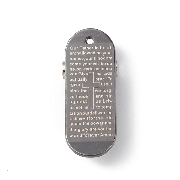 PandaHall Alloy Pendants, Cadmium Free & Lead Free, Skateboard with The Lord's Prayer Corss Charm, Gunmetal, 42x16x8mm, Hole: 2mm Alloy...
PandaHall Alloy Pendants, Cadmium Free & Lead Free, Skateboard with The Lord's Prayer Corss Charm, Gunmetal, 42x16x8mm, Hole: 2mm Alloy...