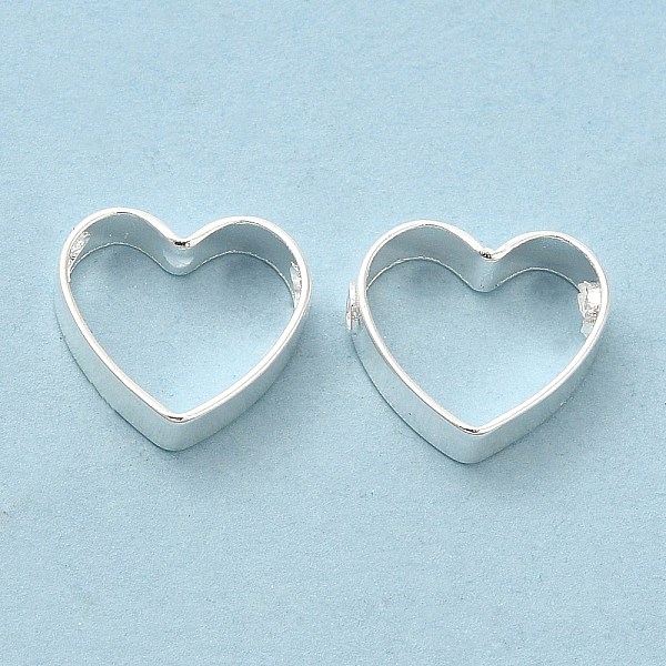 PandaHall Brass Bead Frame, Cadmium Free & Lead Free, Heart, 925 Sterling Silver Plated, 9.5x10.5x3mm, Hole: 1.6mm Brass Heart
PandaHall Brass Bead Frame, Cadmium Free & Lead Free, Heart, 925 Sterling Silver Plated, 9.5x10.5x3mm, Hole: 1.6mm Brass Heart
