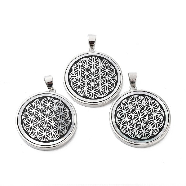 PandaHall Natural White Shell Pendants, Platinum Plated Brass Flat Round Charms, Flower, 30x27x3mm, Hole: 4x6mm White Shell Flower
PandaHall Natural White Shell Pendants, Platinum Plated Brass Flat Round Charms, Flower, 30x27x3mm, Hole: 4x6mm White Shell Flower