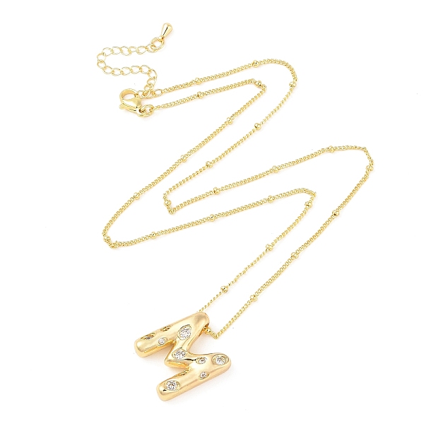 PandaHall Brass Micro Pave Clear Cubic Zirconia Pendant Necklaces, Letter M, 17.72 inch(450mm), Letter M: 20.5x18mm Cubic Zirconia Letter M...
PandaHall Brass Micro Pave Clear Cubic Zirconia Pendant Necklaces, Letter M, 17.72 inch(450mm), Letter M: 20.5x18mm Cubic Zirconia Letter M...