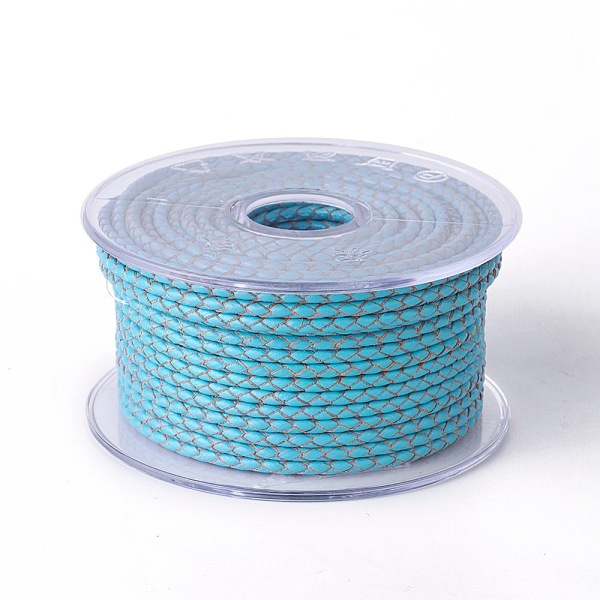 PandaHall Braided Cowhide Cord, Leather Jewelry Cord, Jewelry DIY Making Material, Deep Sky Blue, 3mm, about 5.46 yards(5m)/roll Cowhide...
PandaHall Braided Cowhide Cord, Leather Jewelry Cord, Jewelry DIY Making Material, Deep Sky Blue, 3mm, about 5.46 yards(5m)/roll Cowhide...