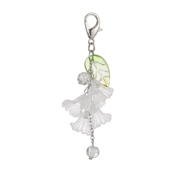 PandaHall Acrylic Flower Pendant Decoration, with Glass Beads and Zinc Alloy Lobster Claw Clasps, WhiteSmoke, 70mm Acrylic Flower White
PandaHall Acrylic Flower Pendant Decoration, with Glass Beads and Zinc Alloy Lobster Claw Clasps, WhiteSmoke, 70mm Acrylic Flower White