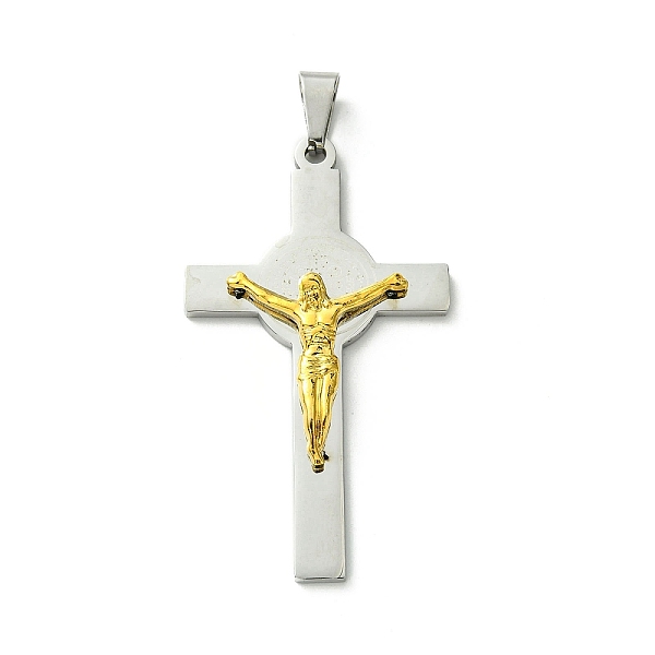 PandaHall Vacuum Plating 304 Stainless Steel Pendants, Crucifix Cross Charm, Golden & Stainless Steel Color, 5.5x31.5x6mm, Hole: 9.5x4.5mm...
PandaHall Vacuum Plating 304 Stainless Steel Pendants, Crucifix Cross Charm, Golden & Stainless Steel Color, 5.5x31.5x6mm, Hole: 9.5x4.5mm...