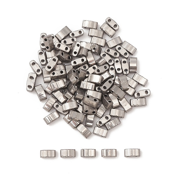 PandaHall Metallic Colours Glass Seed Beads, 2-Hole, Rectangle, Gunmetal Plated, 4.5~5.5x2x2~2.5mm, Hole: 0.5~0.8mm Glass Rectangle
PandaHall Metallic Colours Glass Seed Beads, 2-Hole, Rectangle, Gunmetal Plated, 4.5~5.5x2x2~2.5mm, Hole: 0.5~0.8mm Glass Rectangle