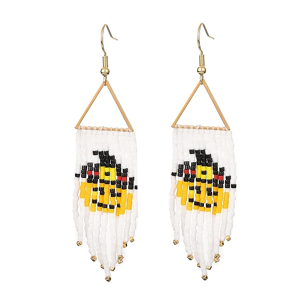 PandaHall Halloween Theme Glass Seed Braided Pumpkin Chandelier Earrings, Golden 304 Stainless Steel Tassel Earrings for Women, Gold...
PandaHall Halloween Theme Glass Seed Braided Pumpkin Chandelier Earrings, Golden 304 Stainless Steel Tassel Earrings for Women, Gold...