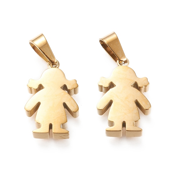 PandaHall Ion Plating(IP) 304 Stainless Steel Pendants, Manual Polishing, Girl, Golden, 19x12x3.5mm, Hole: 3x7mm 304 Stainless Steel Human
PandaHall Ion Plating(IP) 304 Stainless Steel Pendants, Manual Polishing, Girl, Golden, 19x12x3.5mm, Hole: 3x7mm 304 Stainless Steel Human