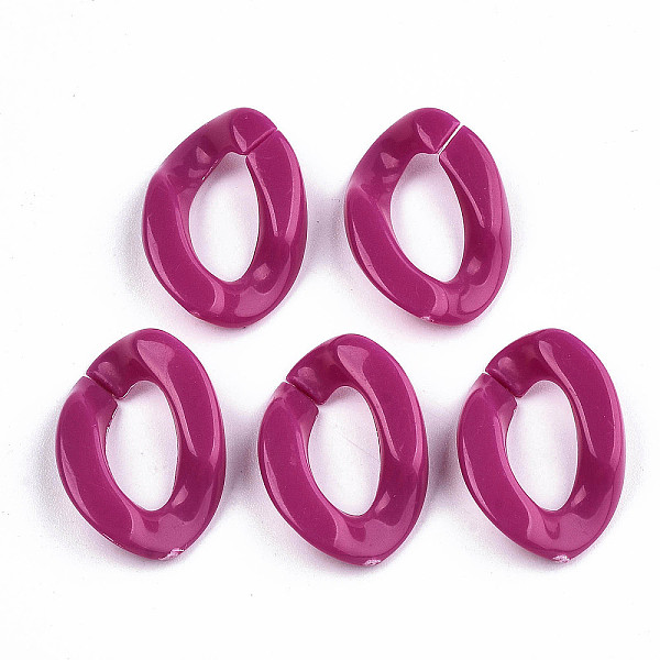 PandaHall Opaque Acrylic Linking Rings, Quick Link Connectors, For Jewelry Curb Chains Making, Twist, Deep Pink, 23x16x5.5mm, Inner Diameter...
PandaHall Opaque Acrylic Linking Rings, Quick Link Connectors, For Jewelry Curb Chains Making, Twist, Deep Pink, 23x16x5.5mm, Inner Diameter...
