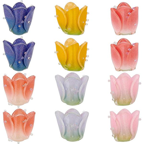 PandaHall BENECREAT 12Pcs 6 Colors Plastic Beads, Flower, Mixed Color, 13~15x13.5~15x13.5~15mm, Hole: 0.8mm, 2pcs/color Plastic Flower..., Multicolor
PandaHall BENECREAT 12Pcs 6 Colors Plastic Beads, Flower, Mixed Color, 13~15x13.5~15x13.5~15mm, Hole: 0.8mm, 2pcs/color Plastic Flower..., Multicolor