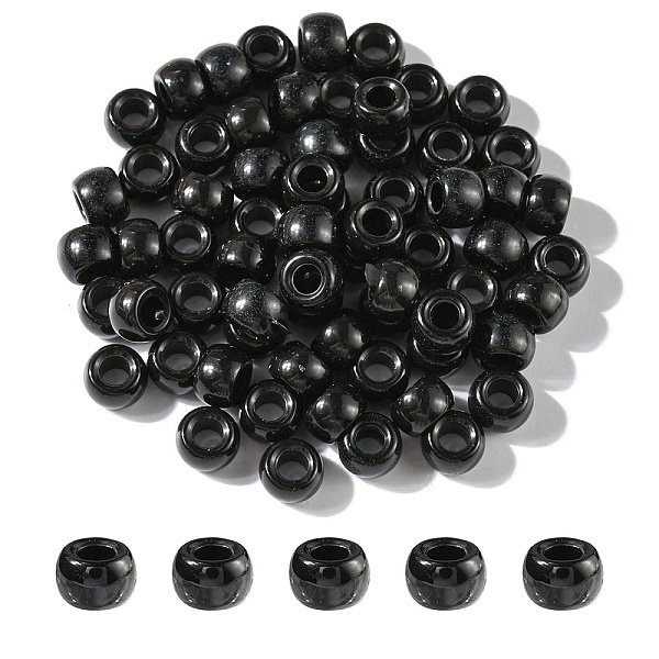 PandaHall Resin European Beads, Large Hole Barrel Beads, Black, 8x5~6mm, Hole: 4mm Resin Barrel Black
PandaHall Resin European Beads, Large Hole Barrel Beads, Black, 8x5~6mm, Hole: 4mm Resin Barrel Black