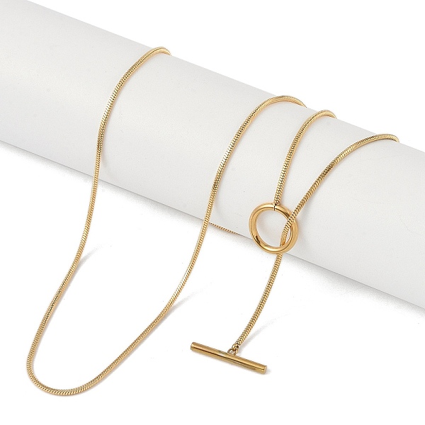 PandaHall 304 Stainless Steel Snake Chain Necklaces for Women, Real 18K Gold Plated, 32.09 inch(81.5cm) 304 Stainless Steel
PandaHall 304 Stainless Steel Snake Chain Necklaces for Women, Real 18K Gold Plated, 32.09 inch(81.5cm) 304 Stainless Steel