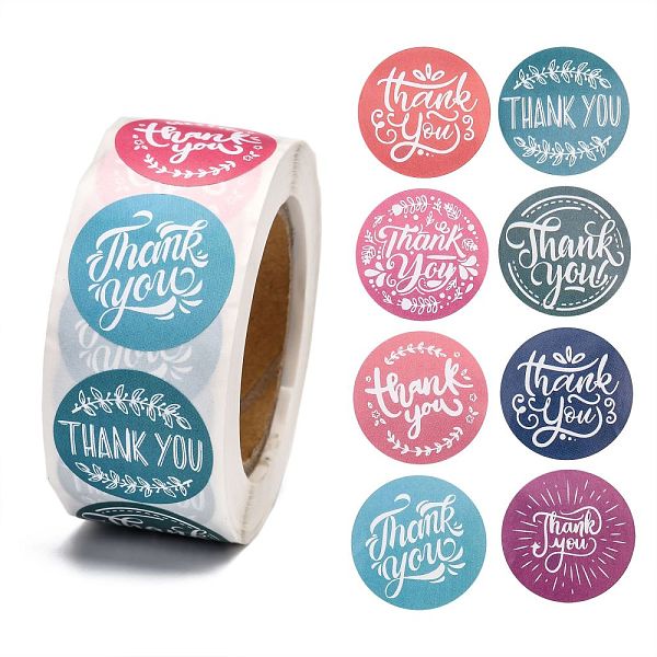 PandaHall 1 Inch Thank You Self-Adhesive Paper Gift Tag Stickers, for Party, Decorative Presents, Flat Round, Word, 25mm, 500pcs/roll Paper..., Multicolor
PandaHall 1 Inch Thank You Self-Adhesive Paper Gift Tag Stickers, for Party, Decorative Presents, Flat Round, Word, 25mm, 500pcs/roll Paper..., Multicolor