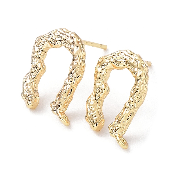 PandaHall Brass Stud Earring Finding, with Vertical Loop, Twist Arch, Real 18K Gold Plated, 14x10mm, Hole: 1mm, Pin: 0.7mm Brass Arch
PandaHall Brass Stud Earring Finding, with Vertical Loop, Twist Arch, Real 18K Gold Plated, 14x10mm, Hole: 1mm, Pin: 0.7mm Brass Arch