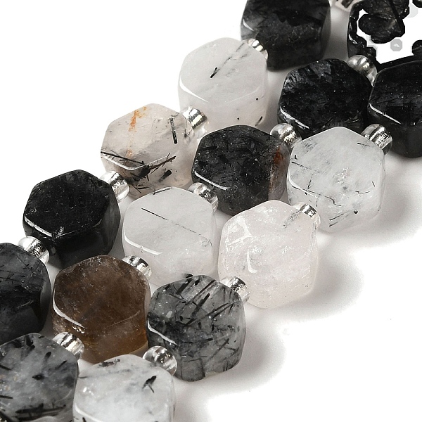 PandaHall Natural Black Rutilated Quartz Beads Strands, Hexagon, with Seed Beads, 8.5~9x8.5~10x4~5mm, Hole: 1mm, about 37~38pcs/strand...
PandaHall Natural Black Rutilated Quartz Beads Strands, Hexagon, with Seed Beads, 8.5~9x8.5~10x4~5mm, Hole: 1mm, about 37~38pcs/strand...